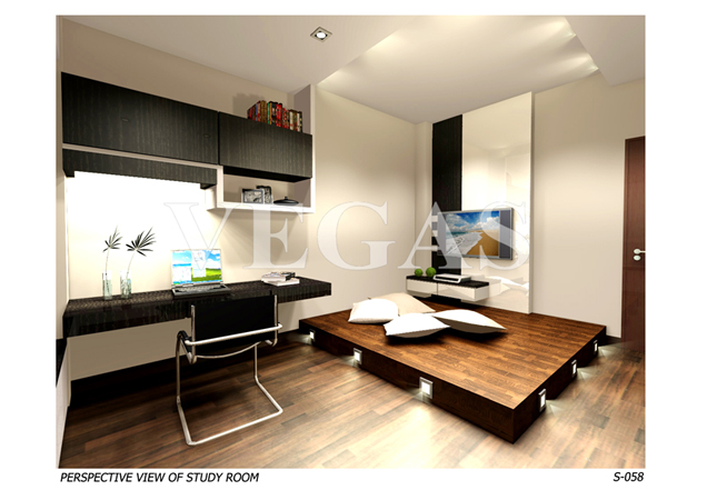 3D Study Room Interior Design Singapore | 3D Study Room Interior ...