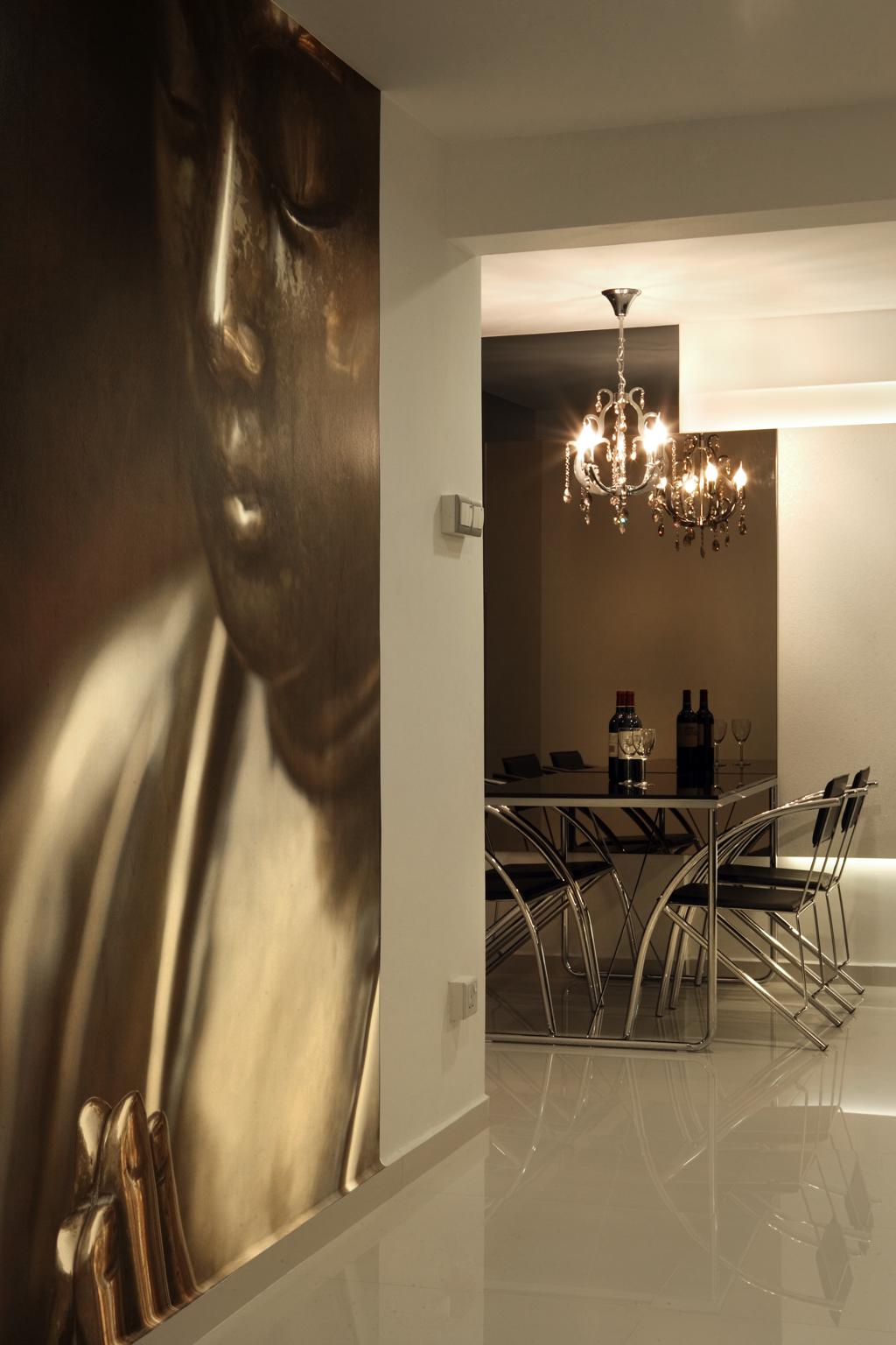 Blk 616 Hougang corridor design - Vegas Interior Design